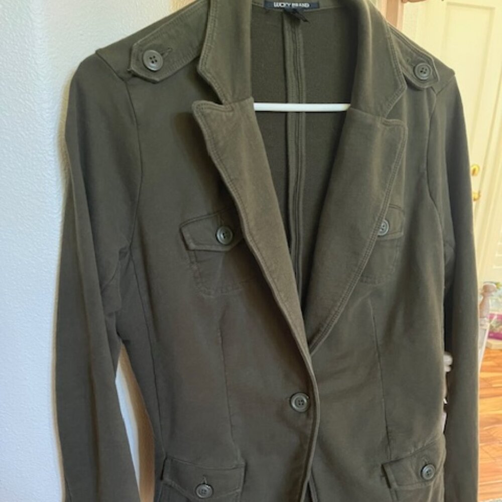 Lucky Brand Dark Green Lightweight Jacket